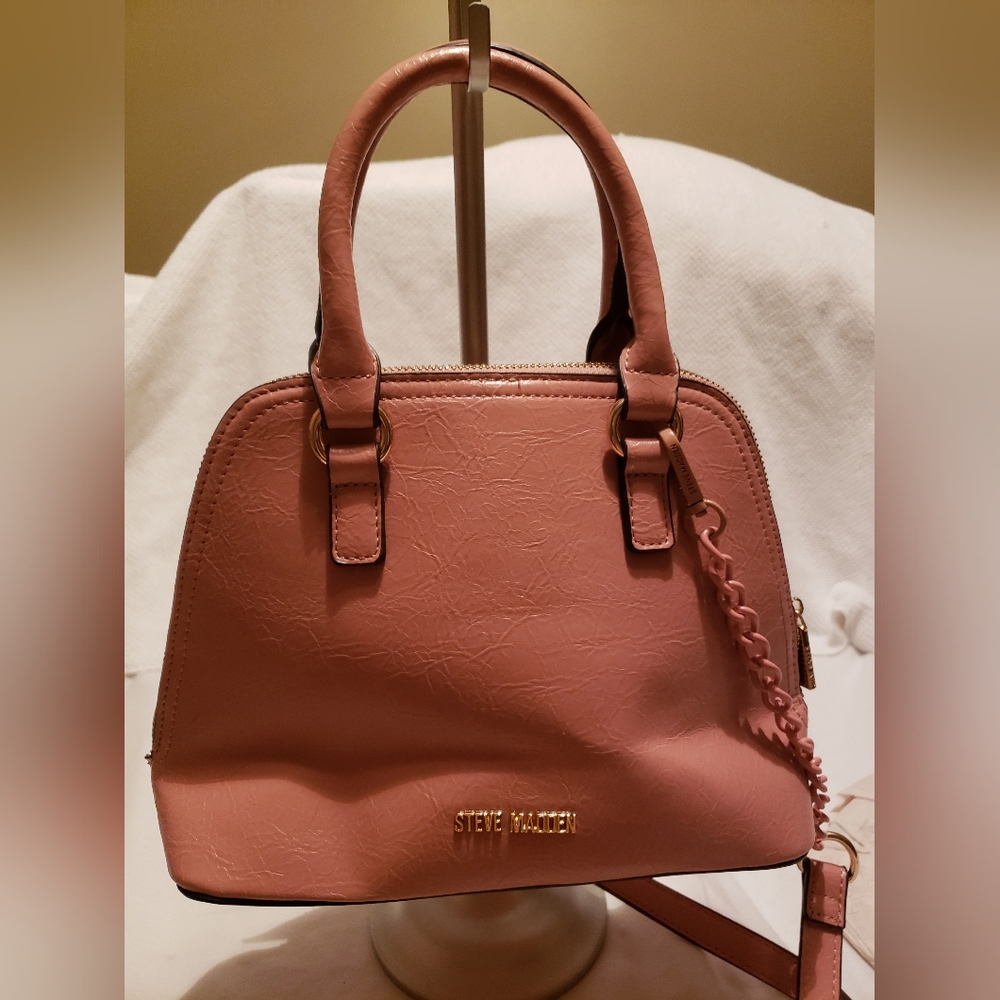 Steve Madden Sienna Blush Satchel Crossbody - Picture 2 of 14